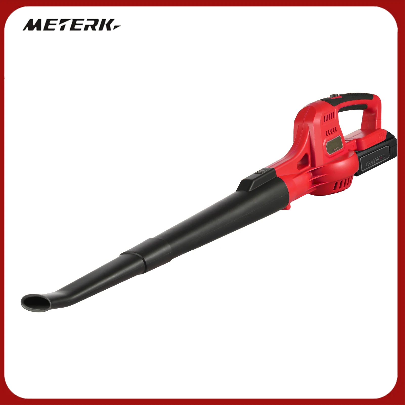 

20V Cordless Electric Leaf Blower 2-Speed Control 60MPH/ 130MPH Portable Handheld Power Leaf Blower Sweeper with Extension Tubes