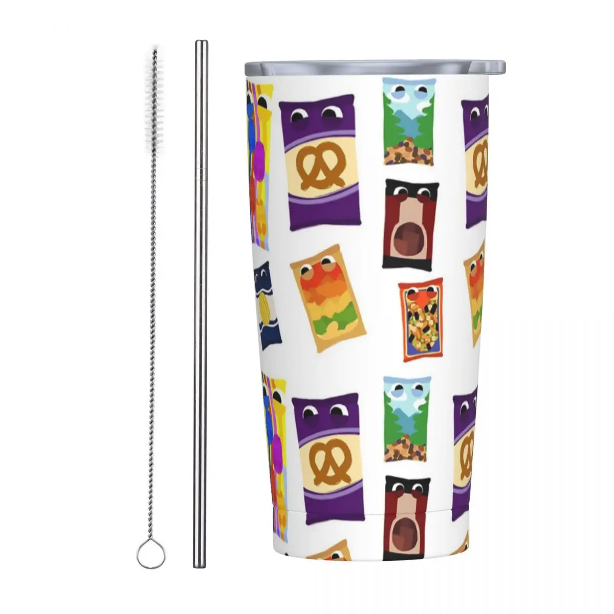 Snakpod Bugsnax Pack Fan Art Kinda Bug Stainless Steel Tumbler Vacuum Insulated Mugs Thermal Cold Cup Straw With Lid 20oz