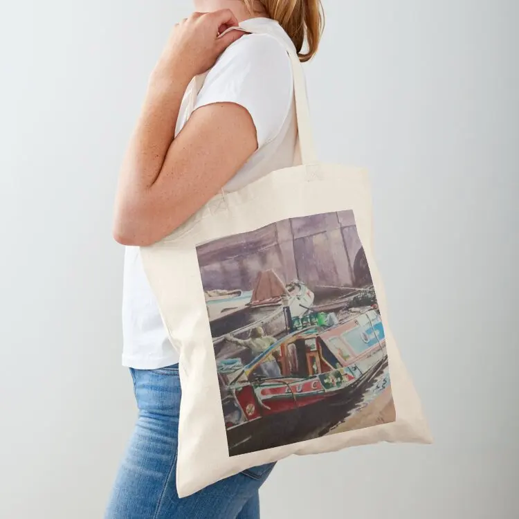 

Working Boats, Series No4, Lucyas Last Load. Tote Bag Portable shopping bag handbag custom tote bag tote custom