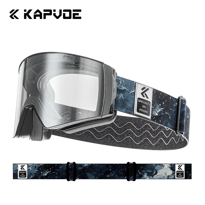 

Kapvoe Photochromic Ski Goggles Anti-Fog Mask Snow Goggles for Men Women Snowboard Winter UV400 Protection Glasses Snowmobile