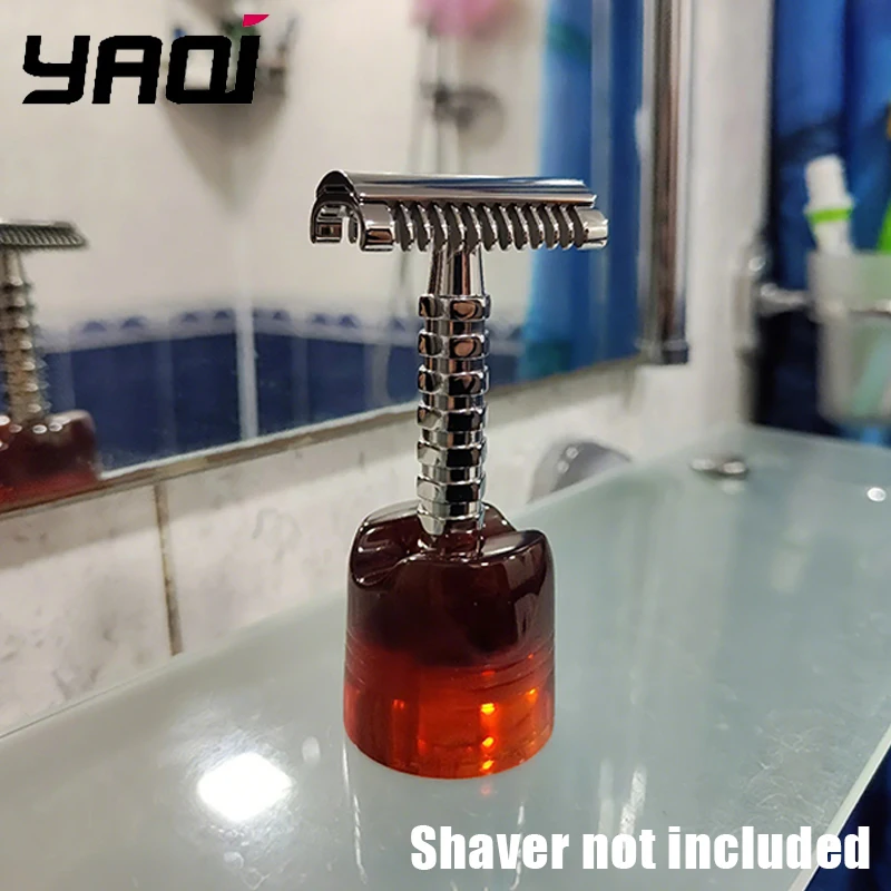 2026 New Arrival！YAQI Moka Express Resin Mens Shaving Razor Holder Stand