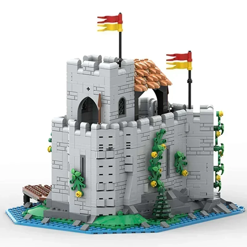 Military Castle Model Moc Building Bricks Lion Knights' Outpost Technology Modular Blocks Gifts Christmas Toys DIY Sets Assembly