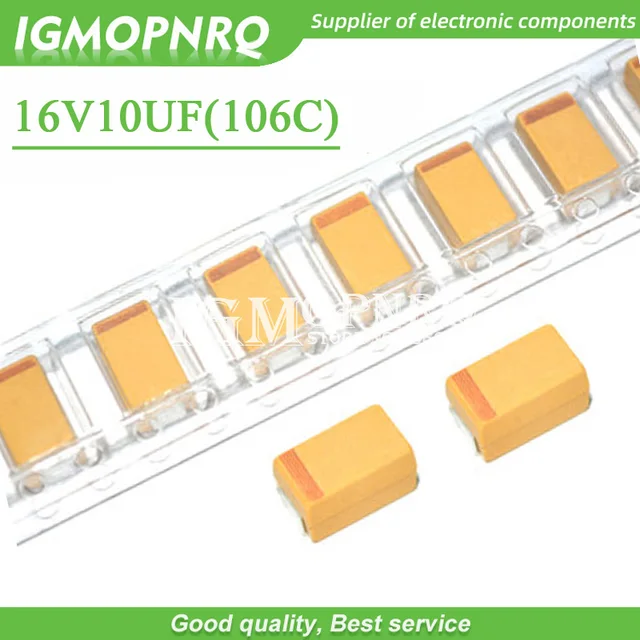 20 szt. 3216 10uF 16V 106 106C SMD kondensator tantalowy 16 v10uf pojemność nowy oryginalny IGMOPNRQ