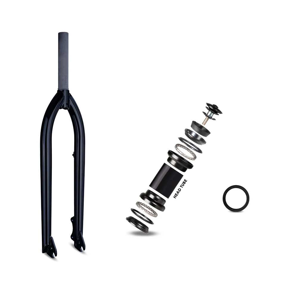 

Funsea Bicycle Fork Hi-ten Steel 1020 29 Inch Bike Forks Rigid for Disc Brake Warranty Spare Part of Bomma with Headset