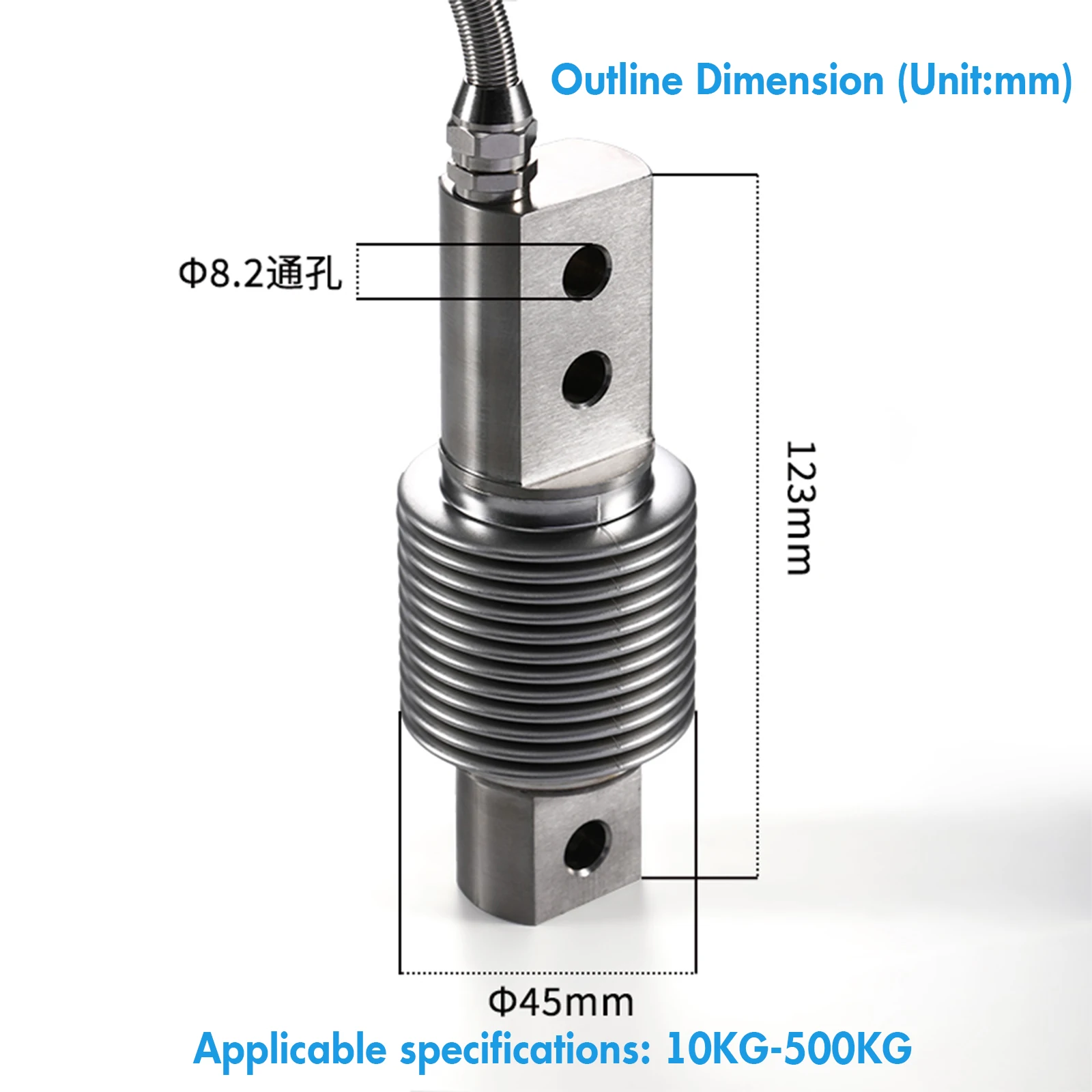 Bellows Type Load Cell Sensor with Weighing Platform Module,Dynamometry Weighbridge Pressure Weighing Belt Scale Reactor