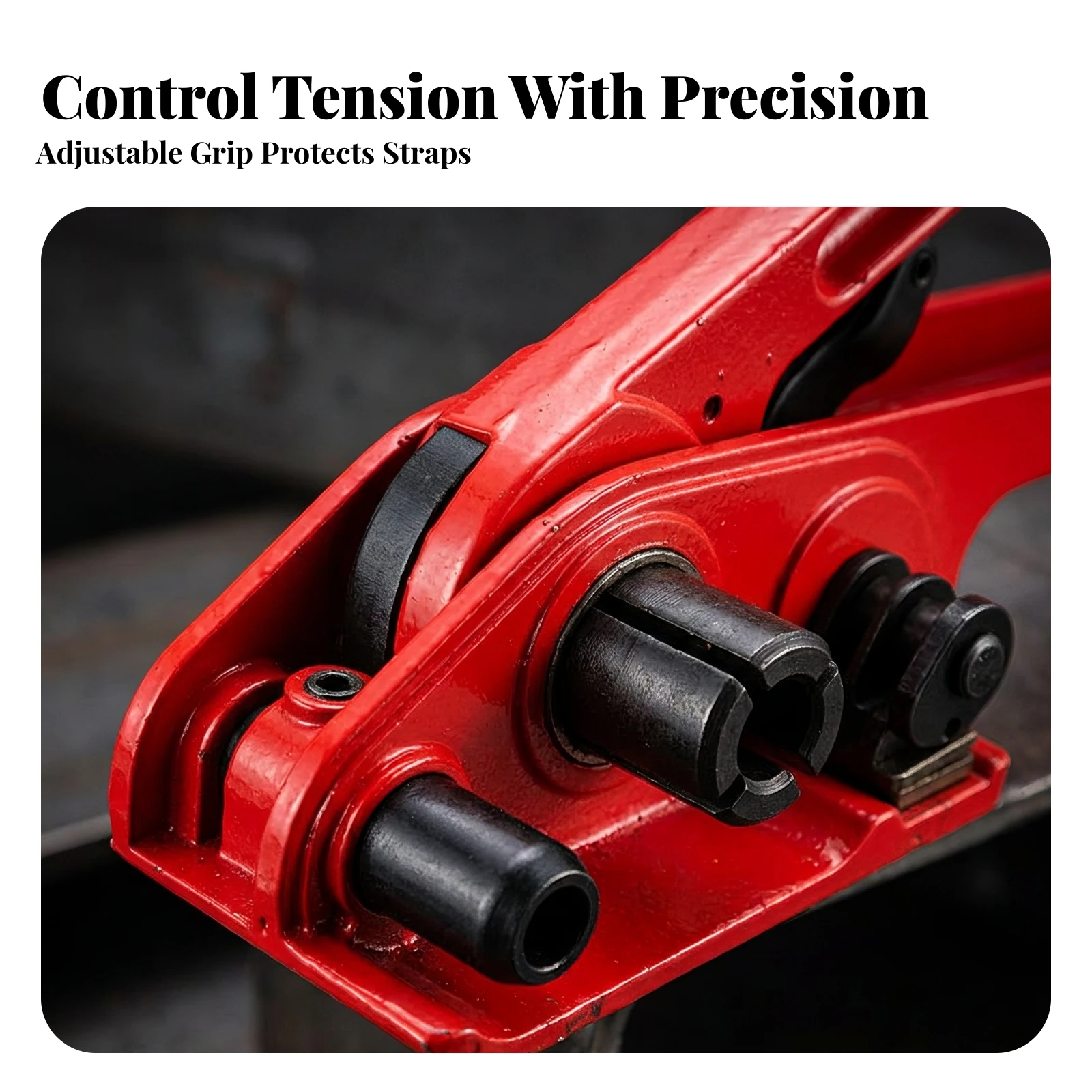 Plastic-Steel Strapping Tool Easy to Use Manual Strapping Tool Lightweight Strong for Packers, Warehouses, Shipping Areas