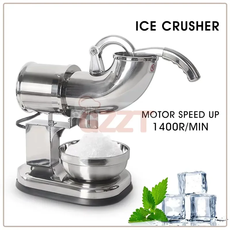 110V 220V Electric Ice Shredder 200W Commercial Shaver Snow Ice Shredder Quick Ice Grinding Tool
