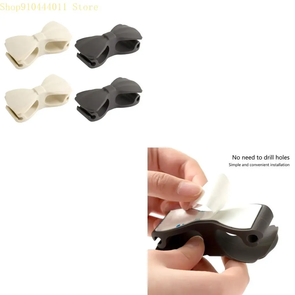 

28GF 4pcs Силиконовый намотчик держателя шнура бабочка