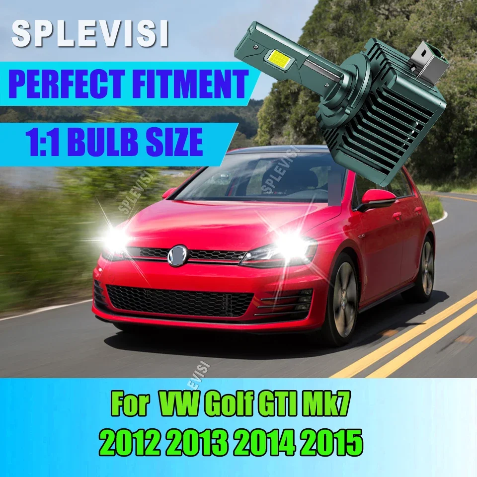 

1:1 Led D3S Headlight Bulbs Headlamp Retrofit D3R Car Lamp Auto Light Xenon White For VW Golf GTI Mk7 2012 2013 2014 2015