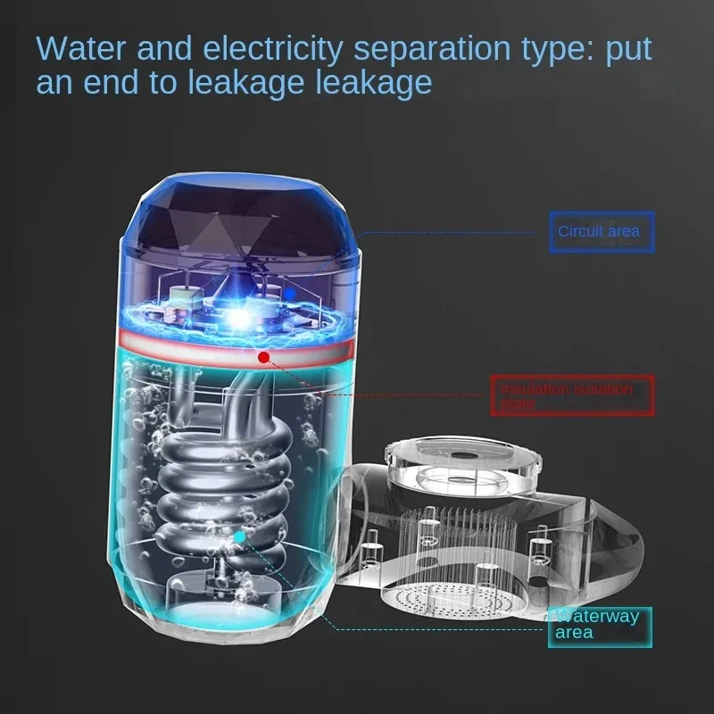 

Проточный электрический водонагреватель-кран 3000 Вт с дисплеем температуры и функциями горячей и холодной воды для кухни и ванной комнаты