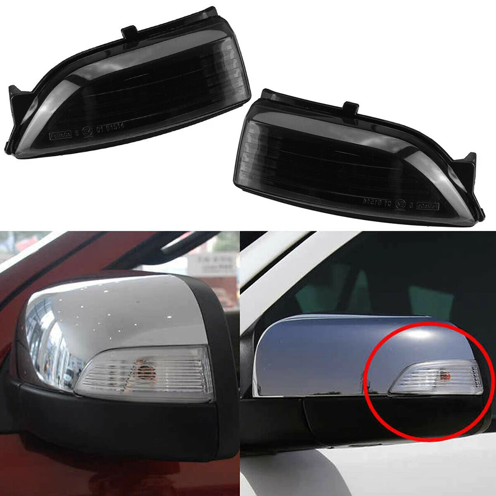 

Practical To Use High Quality Left & Right Indicator Lens Wing Mirror Side Wing High Quality 1 Pair ABS Plastic