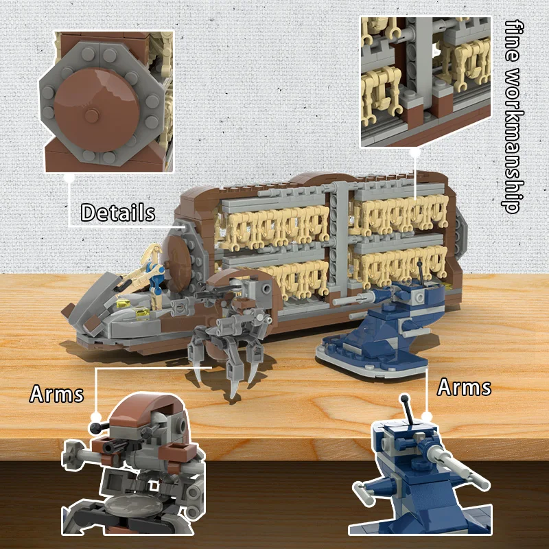 Kit de décennie s de Figurines du Film Spatial Attaque-Artisanat, Armes de Collection, Robot Machine, Loisirs, Idées Briques, Jouets pour Enfants,