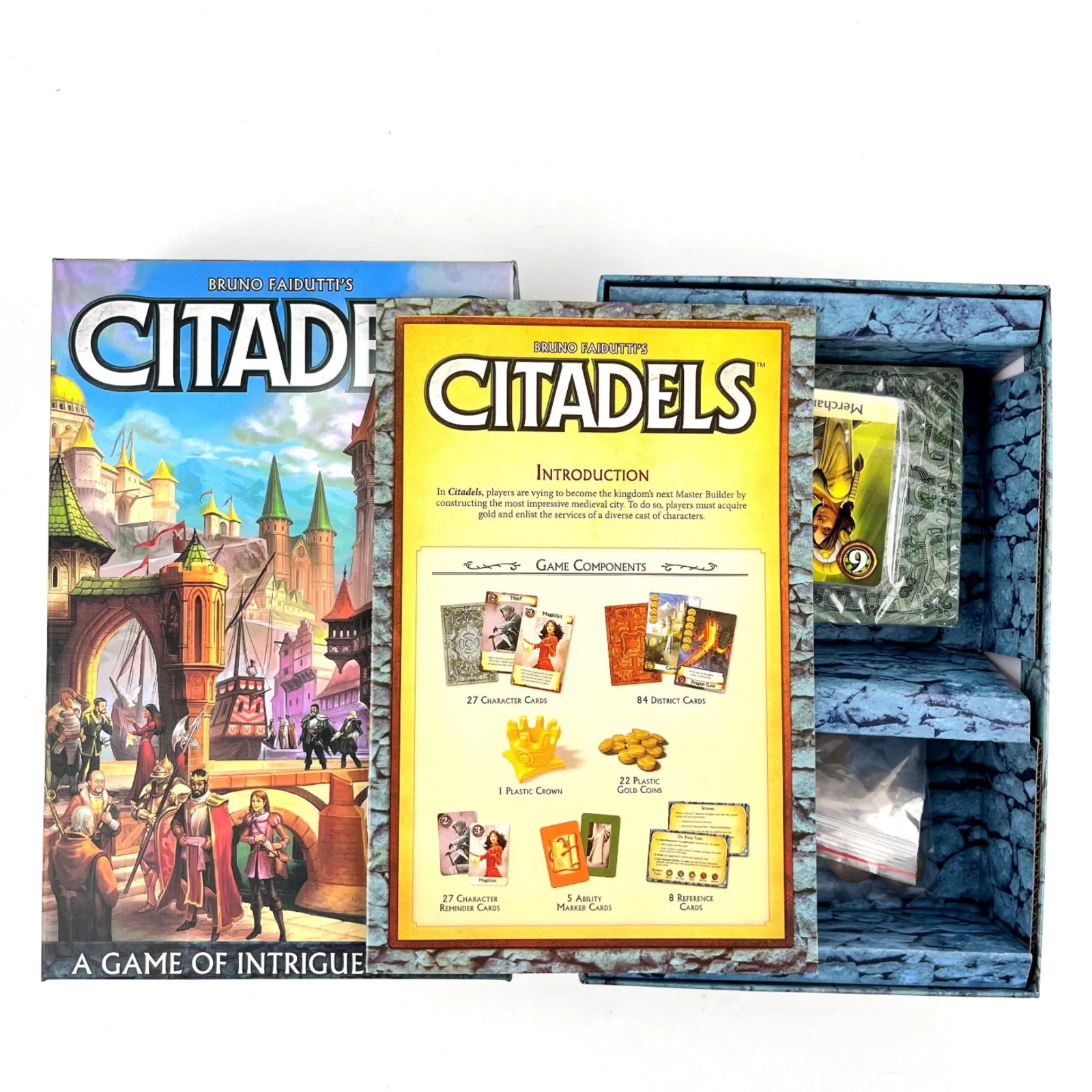 Citadels Revised Edition Board Game - Master Builder Showdown! Medieval Strategy Game for Tenns&Adults,  2-8 Players, 30-60 Min