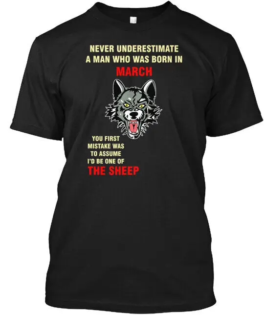 Never Underestimate A Man March T-Shirt Made in the USA Anime Pattern Clothing Cotton Short SleeveCartoon Printing Summer