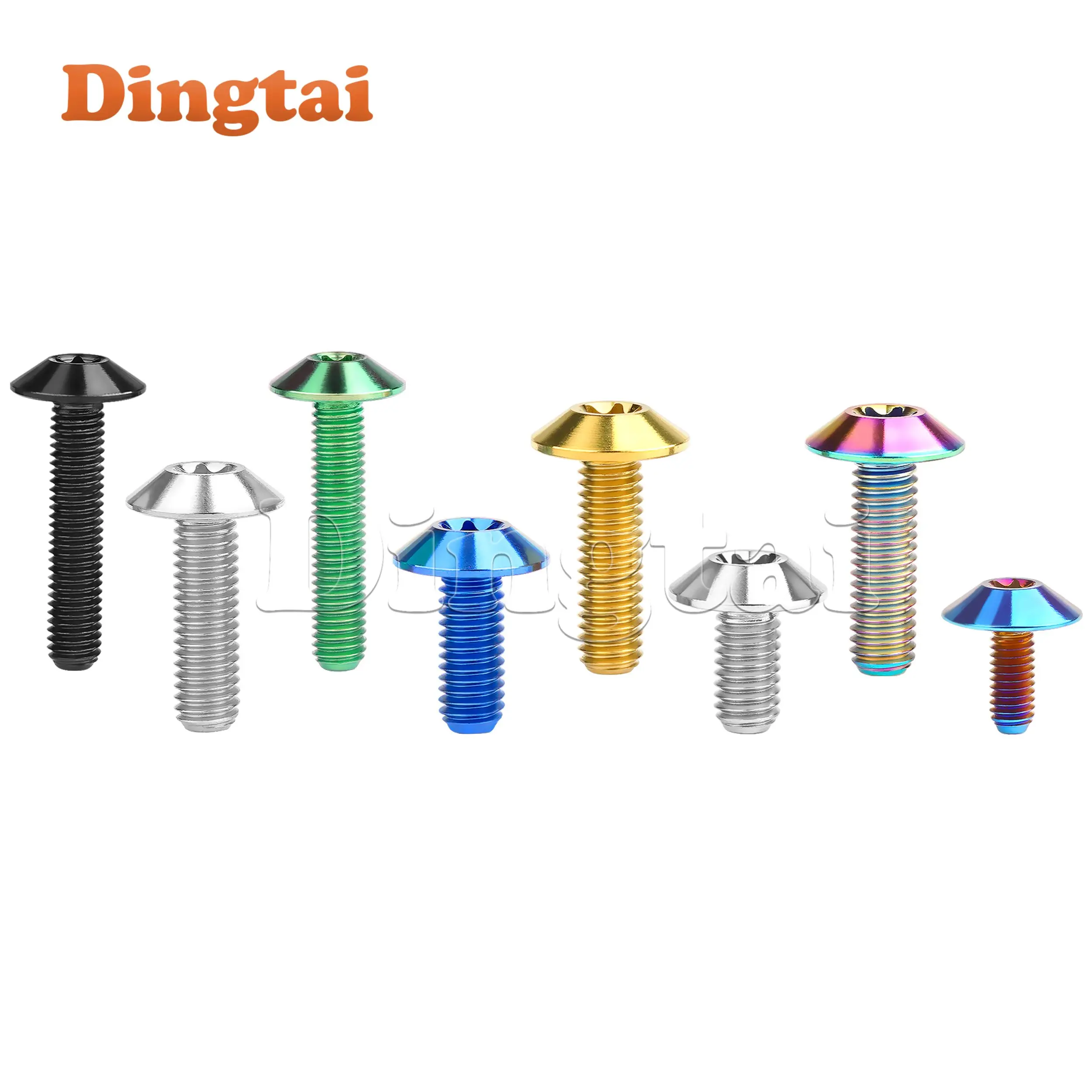 Dingtai Titanium Bolt M4x10/15mm Torx Head Bolt for Motorcycle Bicycle Fastener Accessory
