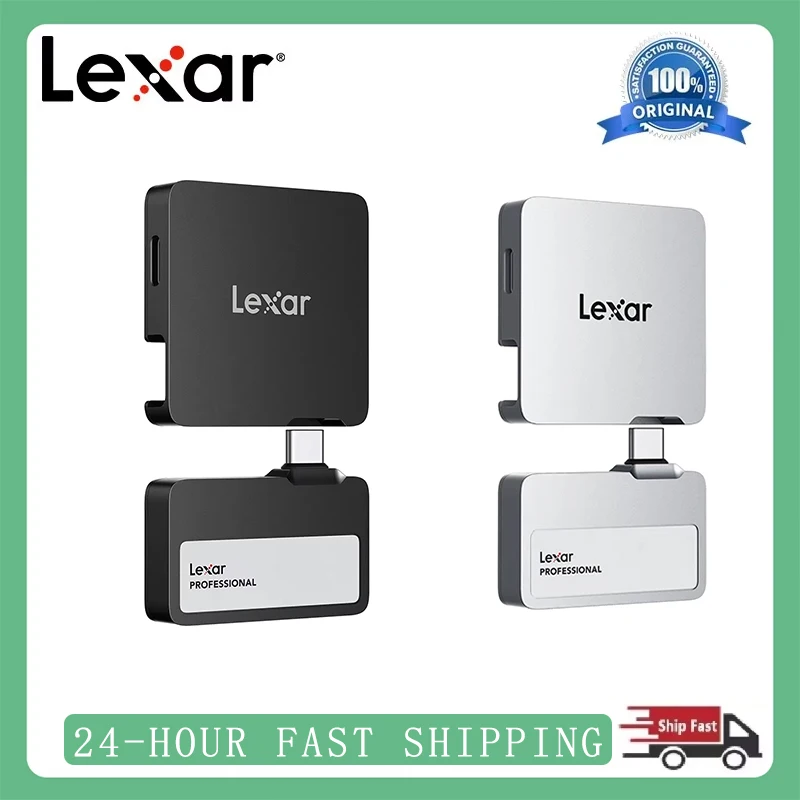

Lexar Professional Go Mobile Портативный SSD Type-C USB3.2 Внешний накопитель 1 ТБ/2 ТБ с концентратором Высокоскоростной 1050 МБ/с для мобильных устройств