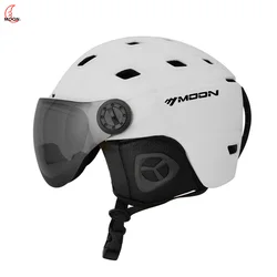 MOON-Body Molding Ski Helmet, Protective Cap, Outdoor Equipment, Sports Equipment, Professional Snow Helmet