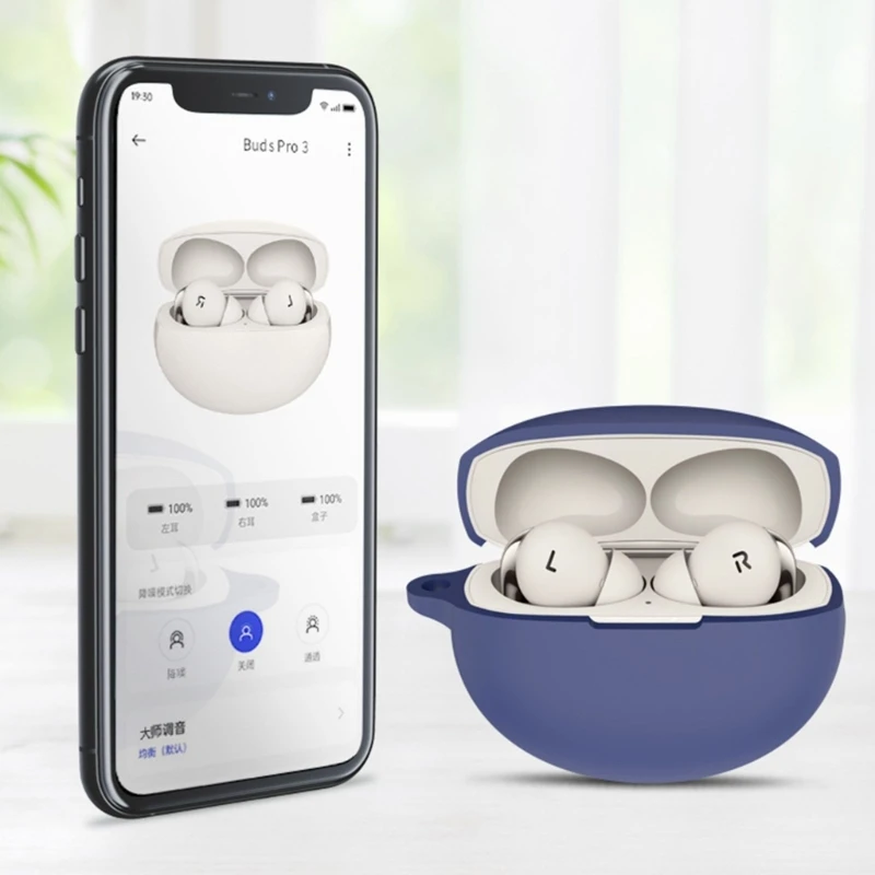 Casing Penyimpanan Headphone M17B dengan Kulit Lembut untuk Headphone Buds