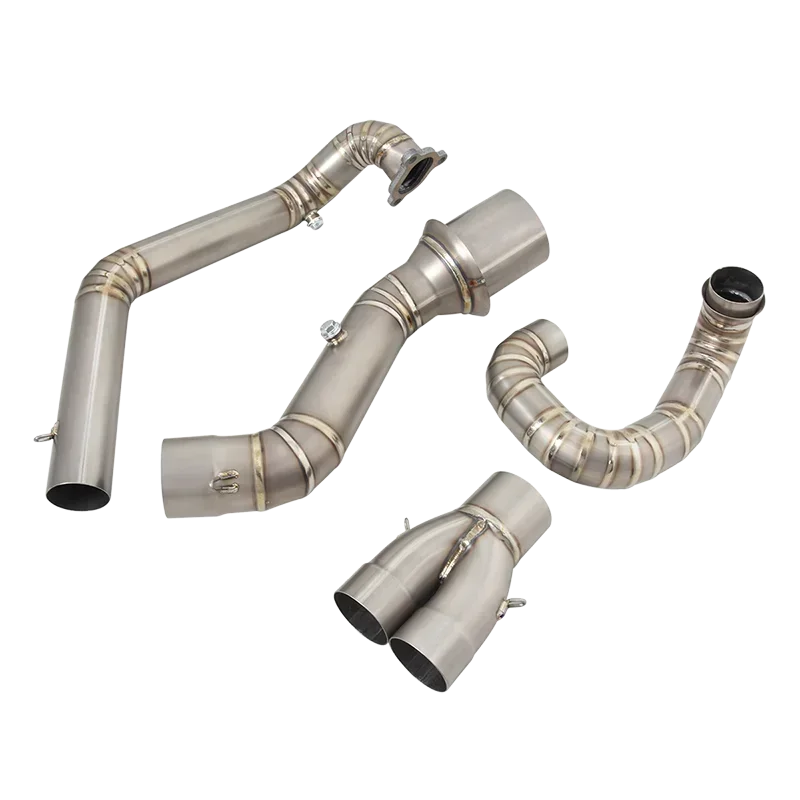 أنظمة سبائك التيتانيوم لعادم الدراجات النارية لـ 1290 Super Adventure R S 2021 - 2024 أنبوب الوصلة الأمامية توصيل كاتم الصوت الأصلي #4