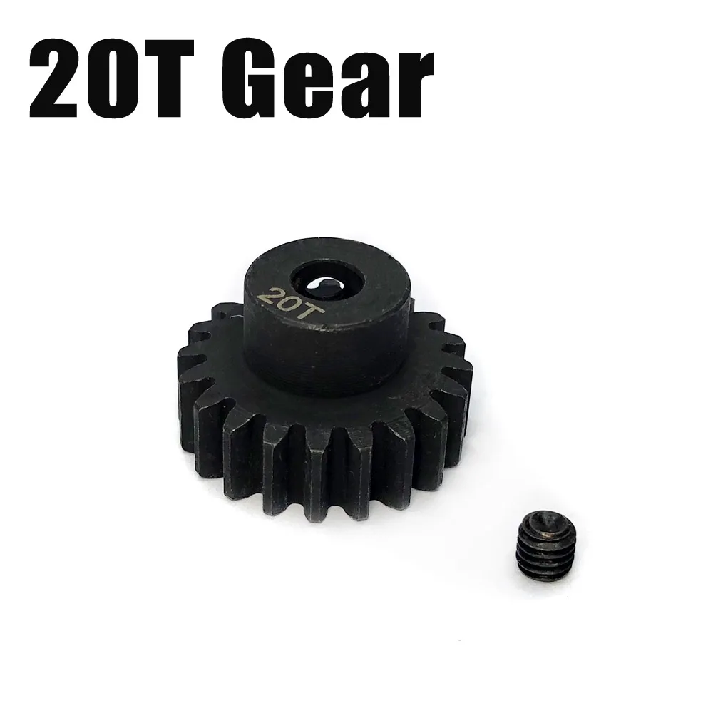 Ysido 20t 21t 22t pinhão do motor engrenagem de aço endurecido 5mm eixo para rc crawler peça do carro curto curso caminhão traxxas 1/5 xmaxx 8s