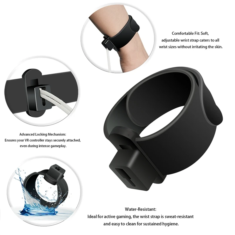 Verstelbare Polsband Voor Quest 3/Quest 3S Handgreep Riem Anti-Slip Cover Strap Touch Controller Grip Voor Meta Quest 3