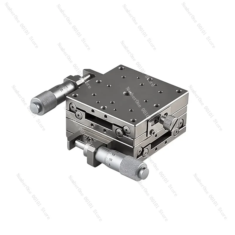 

Stainless Steel Sliding Table, Manual XY-axis Displacement Platform, Fine Adjustment Precision Workbench for Metalworking