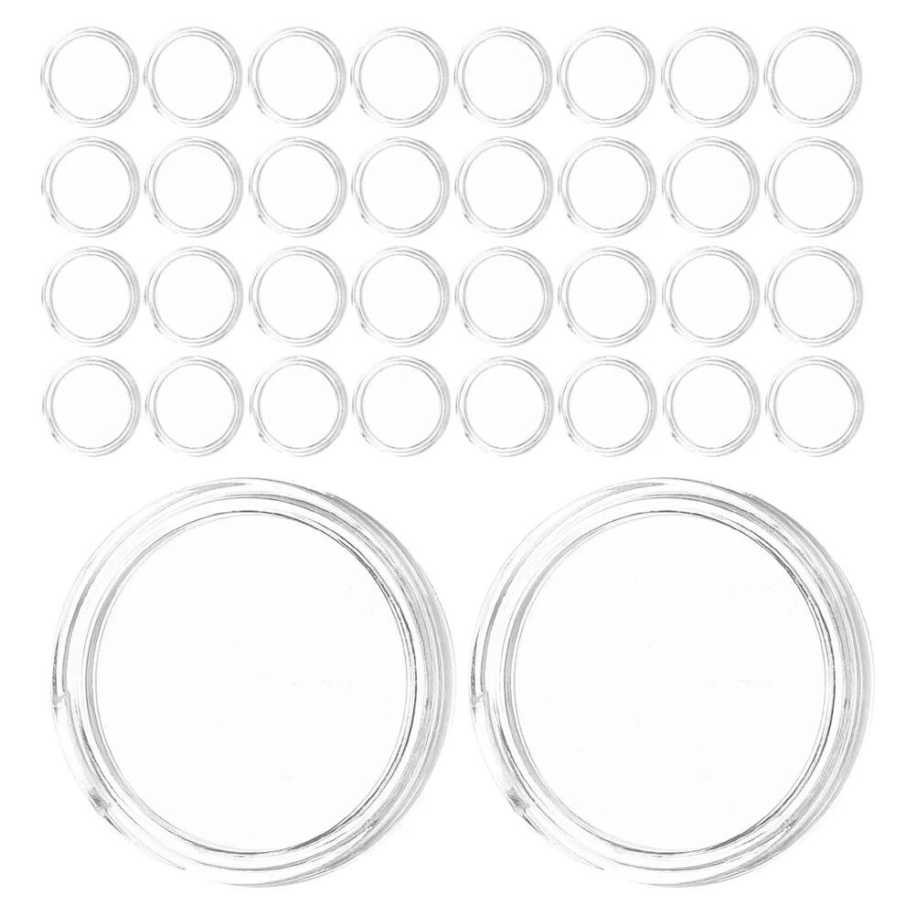 

100 шт. прозрачных контейнеров для монет, 25 мм, акриловые футляры для хранения монет, маленькие круглые коробки с крышкой для коллекционеров, для демонстрации и защиты