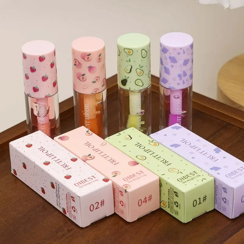 Idratante Sapori di frutta Olio per labbra Idratante Specchio lucido Luce Labbra Cura Trucco Cosmetico Idratante Trasparente Acqua Lucidalabbra