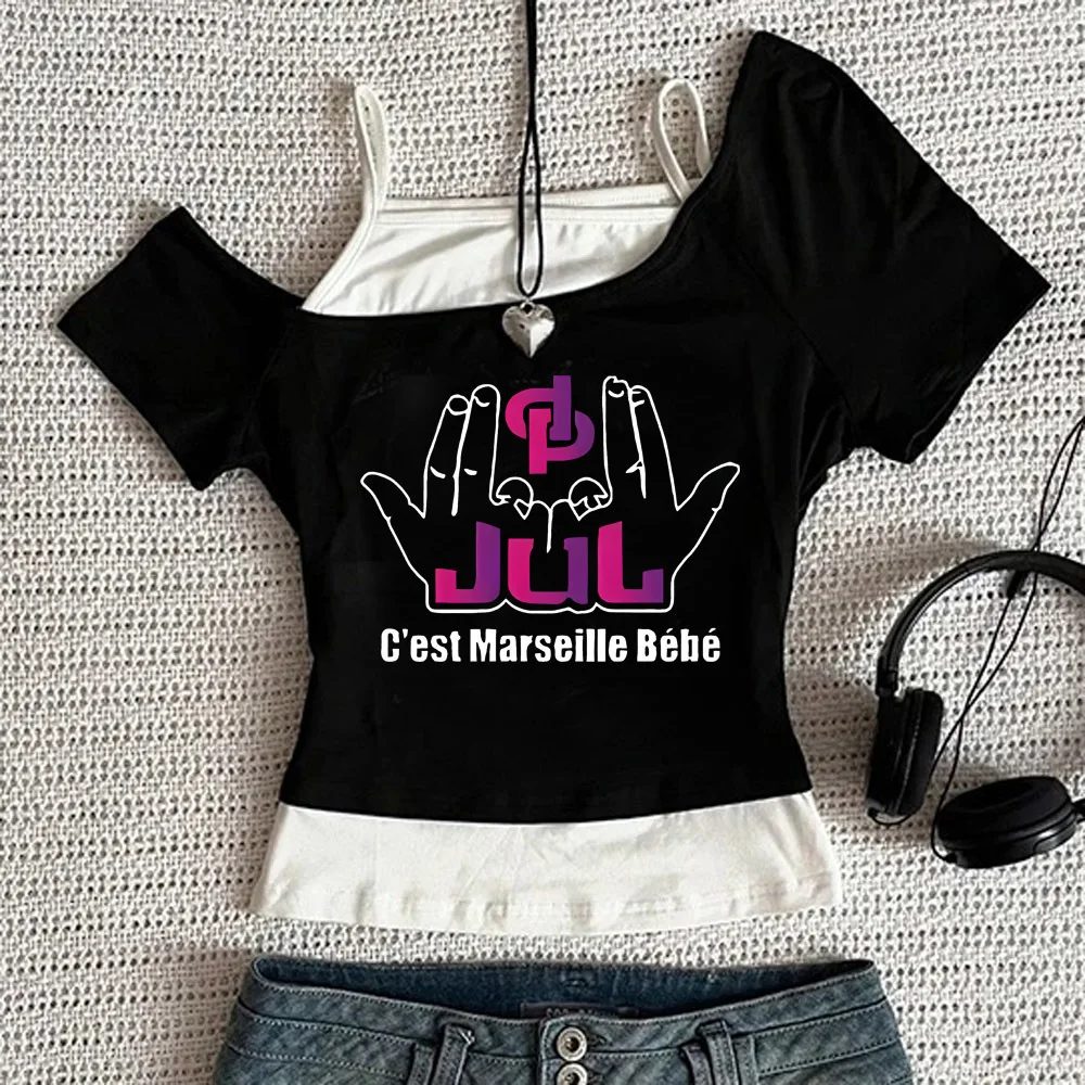 Jul crop top teen manga cute meme baddie grunge shirt anime korean fashion manga gothic emo