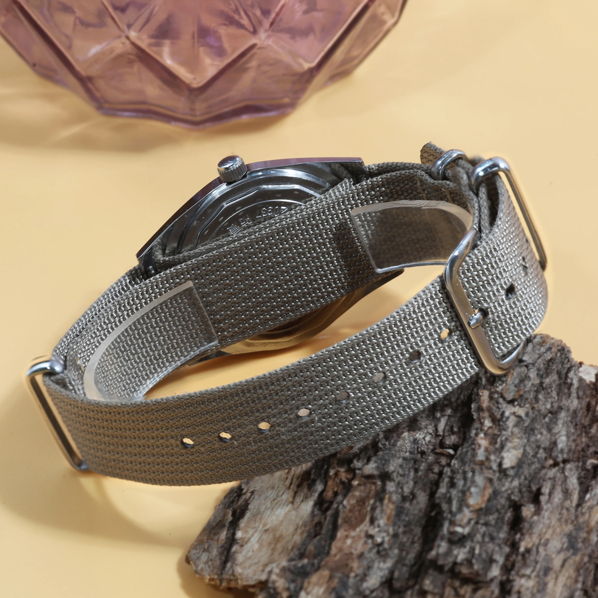 ساعة بايلوت للرجال حركة ميكانيكية يدوية 36 ملم ريترو مينا صغيرة ستانلس ستيل مقاومة للماء للرجال والنساء #6