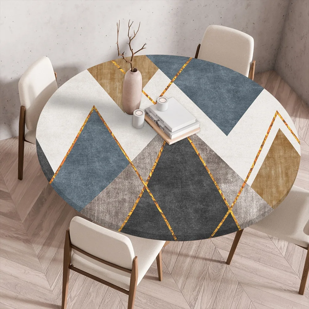 Mantel con estampado de mármol para el hogar, mantel impermeable con estampado grande, Mantel, Mesa, Manteles Impermeables