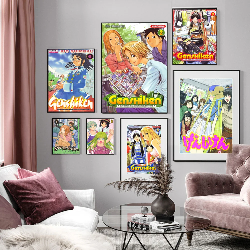 

Genshiken Japanese Anime Print Art Poster Cartoon Canvas Painting Manga Wall Stickers Modern Home Decor