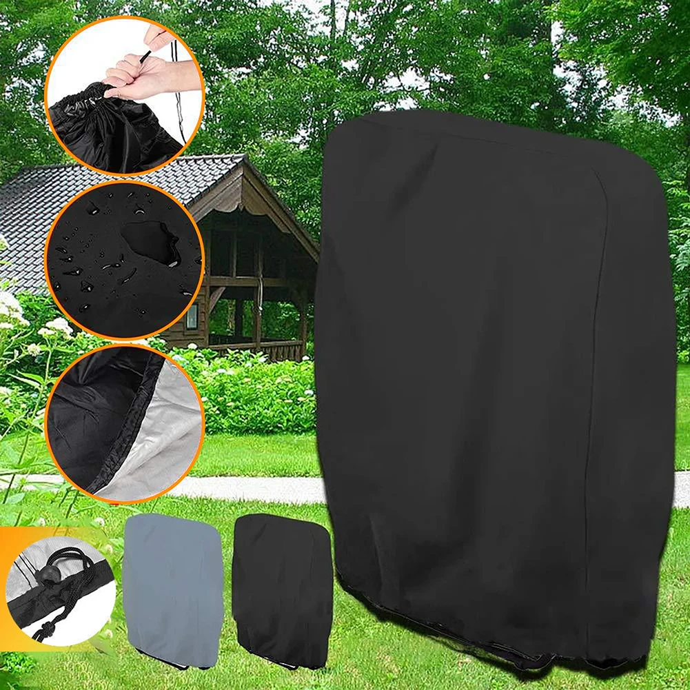 Dustproof Patio Beach Chair Cover All Weather UV Resistant Lawn Chair Cover With Storage Bag Waterproof Cover 1PC/2PCS