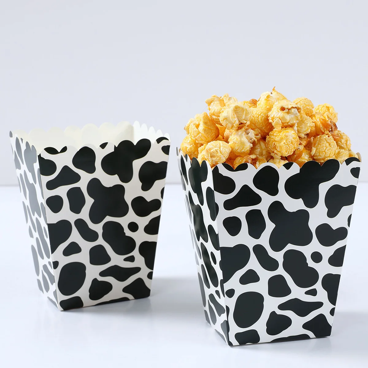 Cow Theme Party Popcorn Boxes Candy Boxes Farm Animal Party Decoration Wedding Baby Shower Kids Girls Birthday Party Supplies