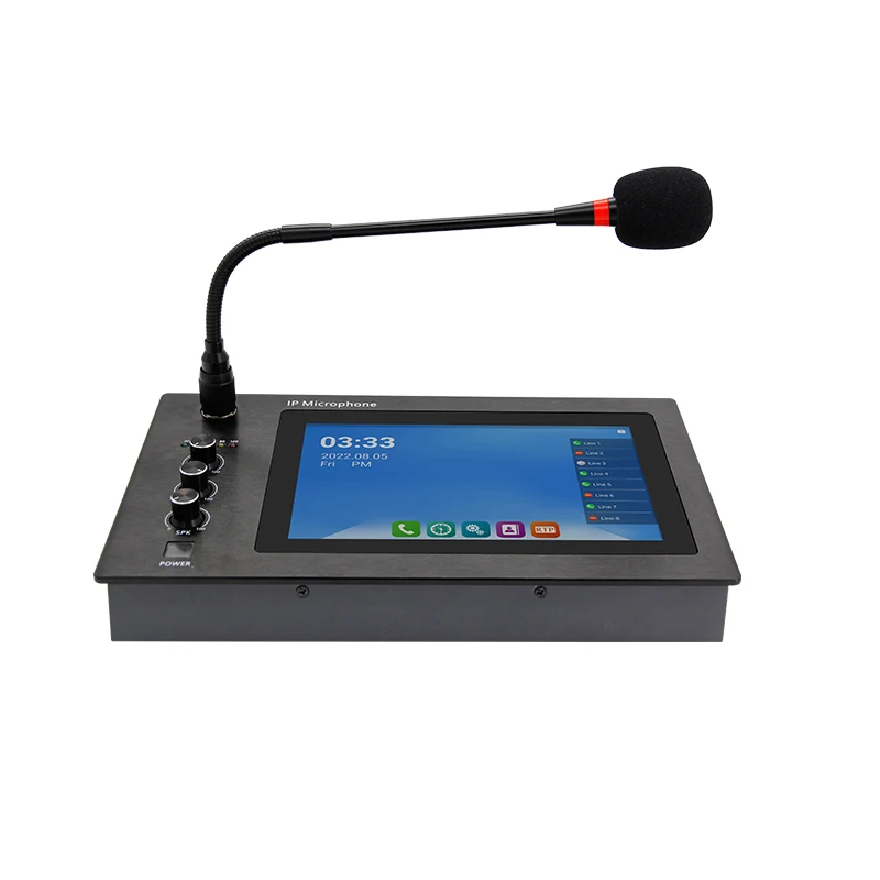 Tonmind IP Paging Microphone Public Address system Paging Station WiFi microphone IP Audio Solution