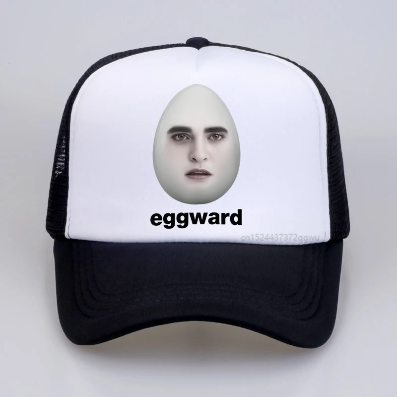 

Twilight Eggward Meme hat men Edward Cullen Parody Humor graphic baseball cap Casual Outdoor Mesh breathable Trucker hats