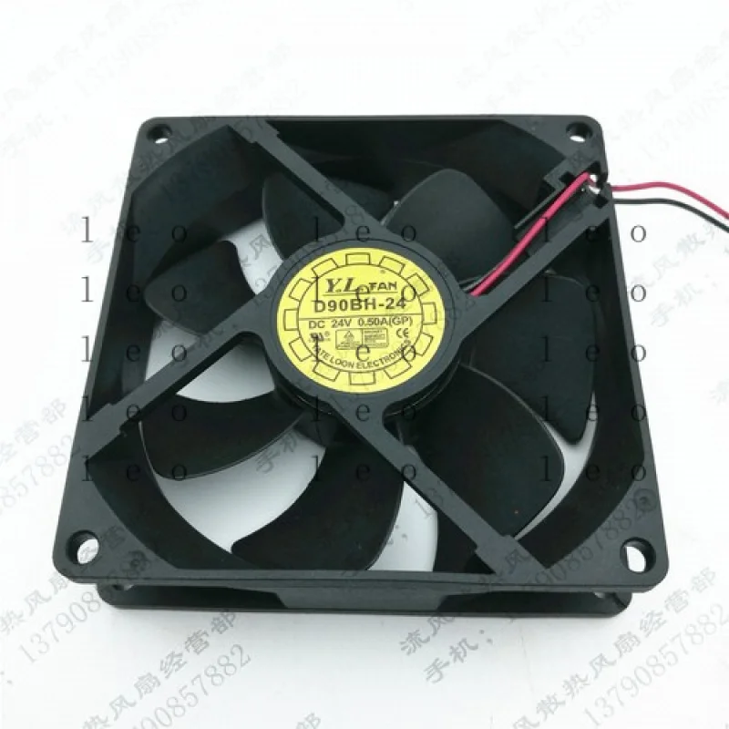 

CC for YATE LOON D90BH-24 9025 DC24V 0.50A 9CM 2-wire Inverter Ball Cooling Fan