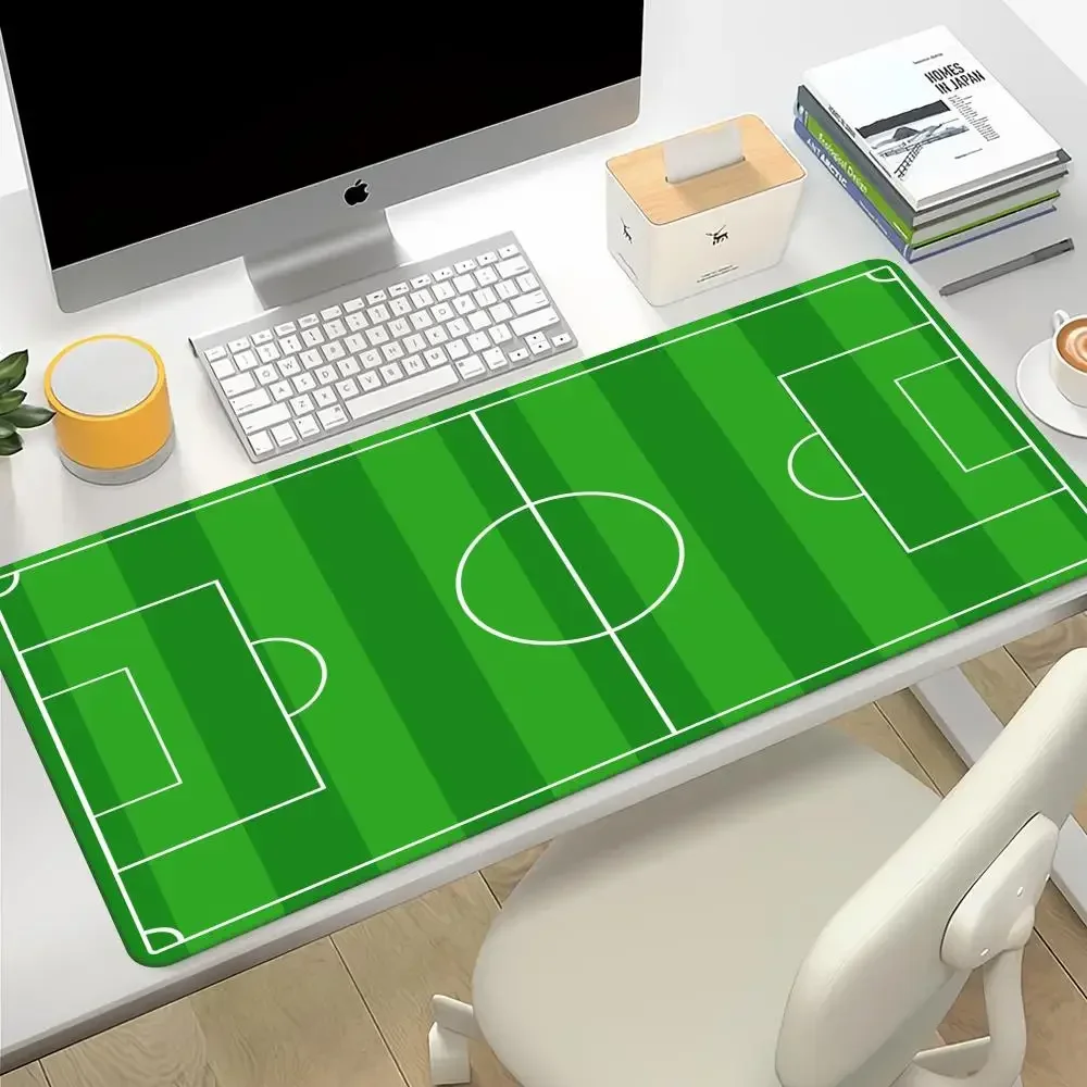 

Зеленый настольный коврик для мыши с футбольным полевым игровым ковриком, персонализированный резиновый противоскользящий коврик для стола, коврик для компьютерной клавиатуры, большие коврики для мыши