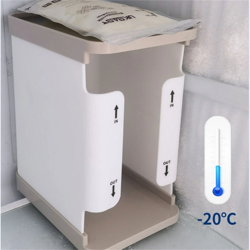 2-in-1 Breast Milk Storage Freezer Box Reusable Breastmilk Storage Bag Convenient Container Case Portable Organiser