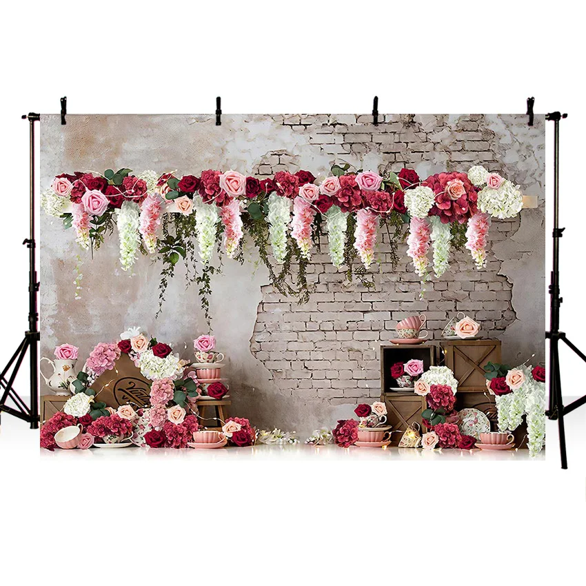 Mehofond primavera páscoa fotografia pano de fundo jardim celeiro flor floral ovos coelho fundo do bebê criança festa aniversário photoshoot