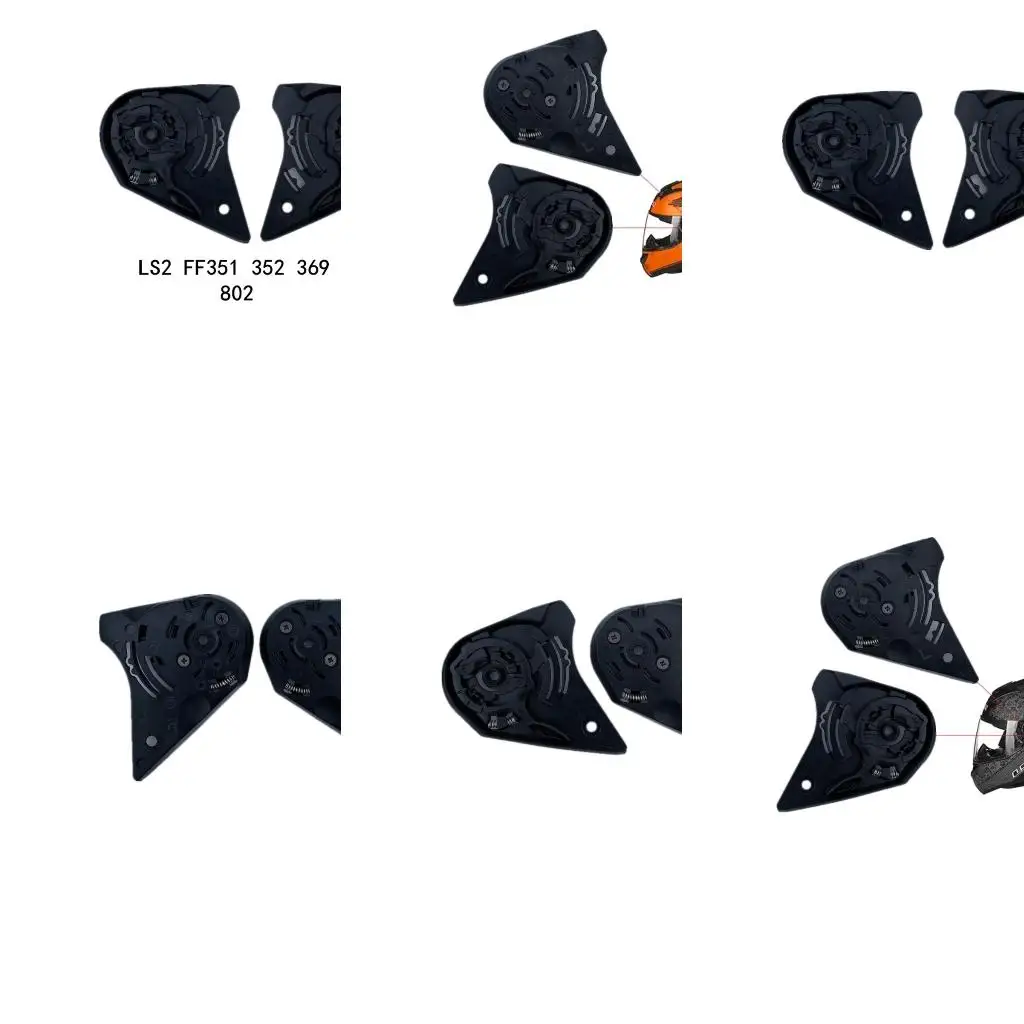 1 Pair Helmet Visor Base Plate Lens Holder for LS2 FF351 352 369 384
