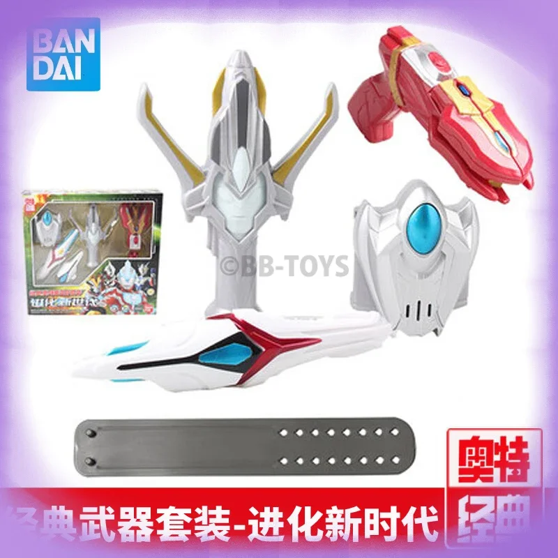 Bandai Anime Ultraman Mini Spark Lens PB Limited Genuine Glitter Tiga Special Suit Action Figure Model Kids Christmas Gifts Toy