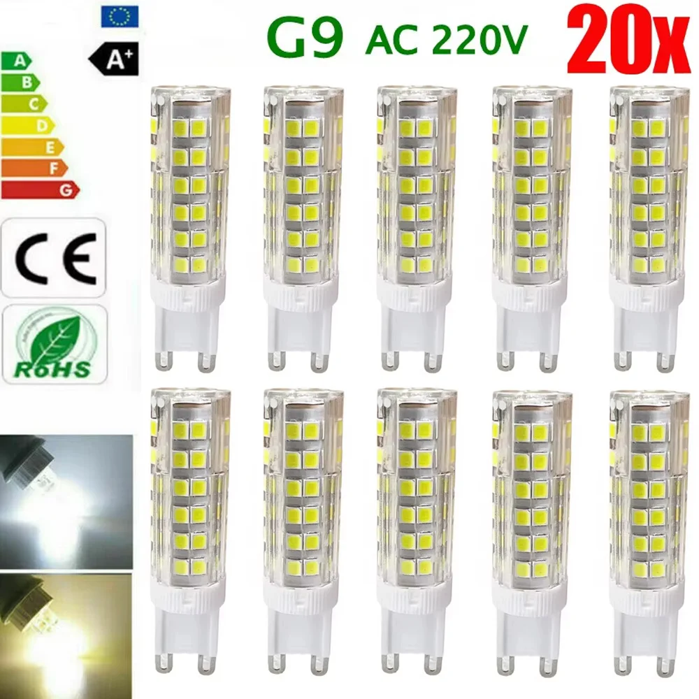

20Pcs G9 LED Bulbs 9W AC 220V G9 LED Lamp LED Bulb SMD 2835 LED G9 Light Replace 30 / 40W Halogen Lamp Warm White / White Light