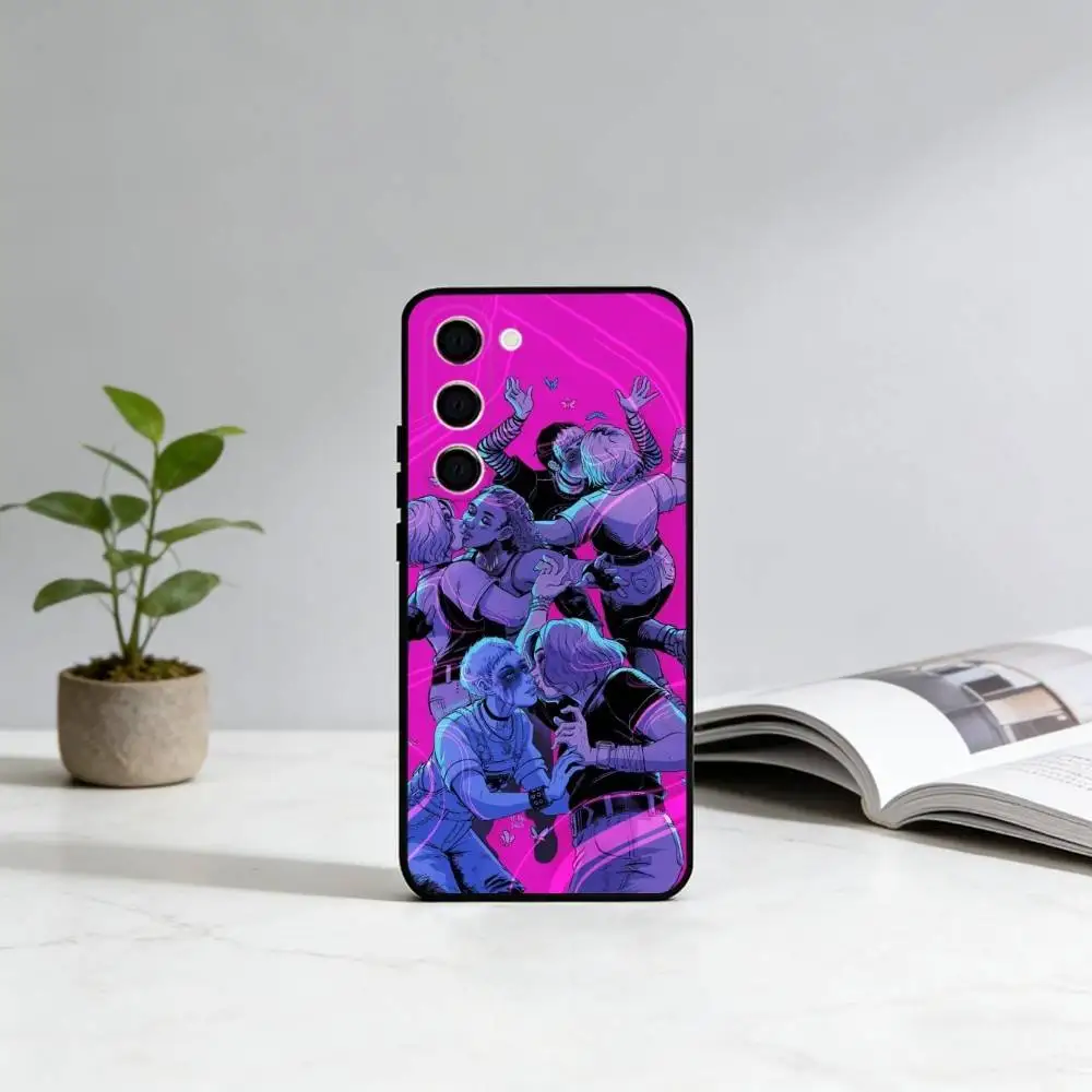 Lost R-Records B-Bloom R-Rage Phone Case For Samsung Galaxy A73,21,22,32,71,53,52,51,80,5G Soft Black Cover