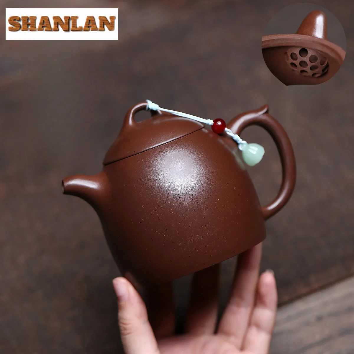 

260ml Luxury Yixing Purple Clay Teapots Artists Handmade Qin Quan Pot Raw Ore Purple Mud Kettle Zisha Tea Set Decoration Craft