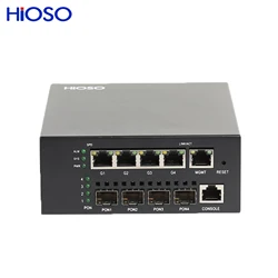 10 100M 5 porte Fast Ethernet Switch custodia in metallo non gestito DC12V