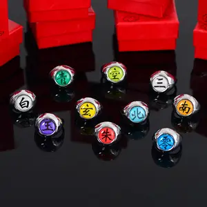 Anime Ring Akatsuki Uchiha Itachi Orochimaru Deidara Sasori Pain Konan Uchiha Madara Rings Pendants Cosplay Ring Figures AliExpress