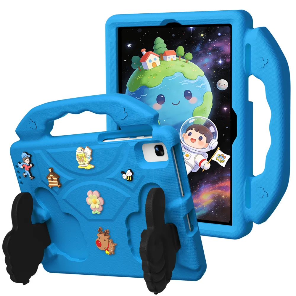 Kids EVA Cute Case for Huawei Matepad 10.4 2020 BAH3-W09 2022 SE 10.4 2022 2023 Honor V6 V7 2024 Thumb Diy Cartoon Stand Cover