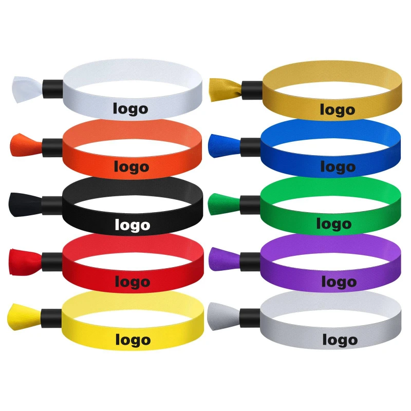 

200PCS Free Custom Personalized Wrist Bands Cloth Event Wristbands Disposable Wristbands for Wedding Party Favors