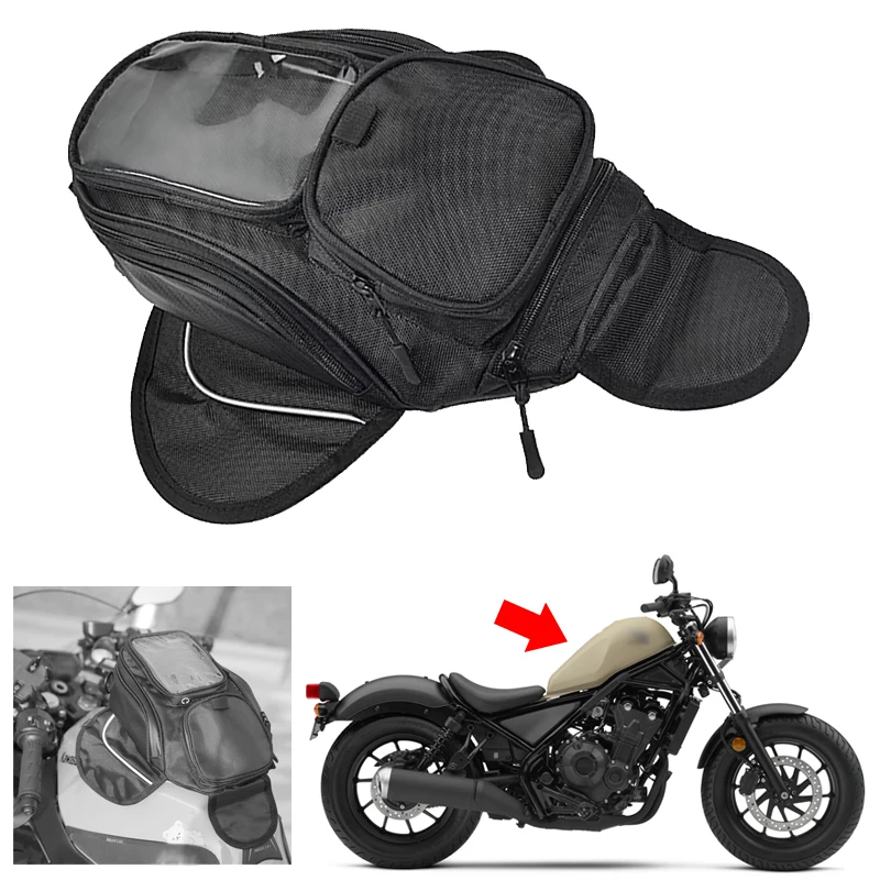 Fit For Honda REBEL CMX500 CMX300 Rebel500 300 Motorcycle Mobile Phone Navigation Multifunctional Oxford Waterproof Magnetic Bag